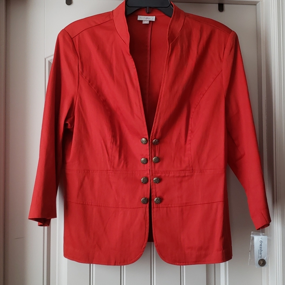 NWT Roz and Ali cotton unlined jacket